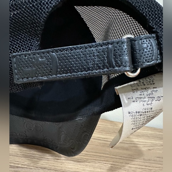 Gucci GG Leather Mesh Baseball Hat - Picture 4 of 8